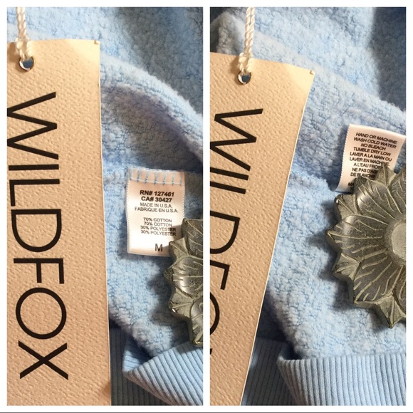 WILDFOX | Bikini Bod Sweatshirt / Beach Coverup -M - Picture 8 of 8